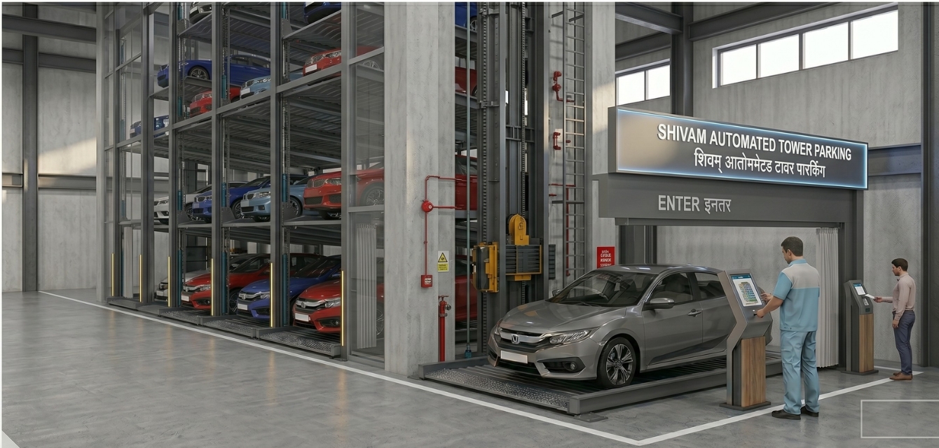 Tower Parking System Installation
